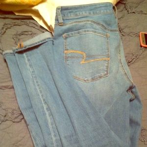 American eagle high rise jegging lite blue