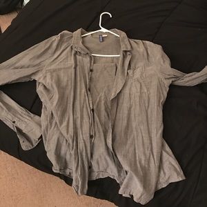 H&M Divided Light Button Up Shirt
