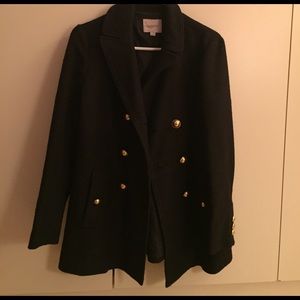 Black wool coat from THE LOFT 😍