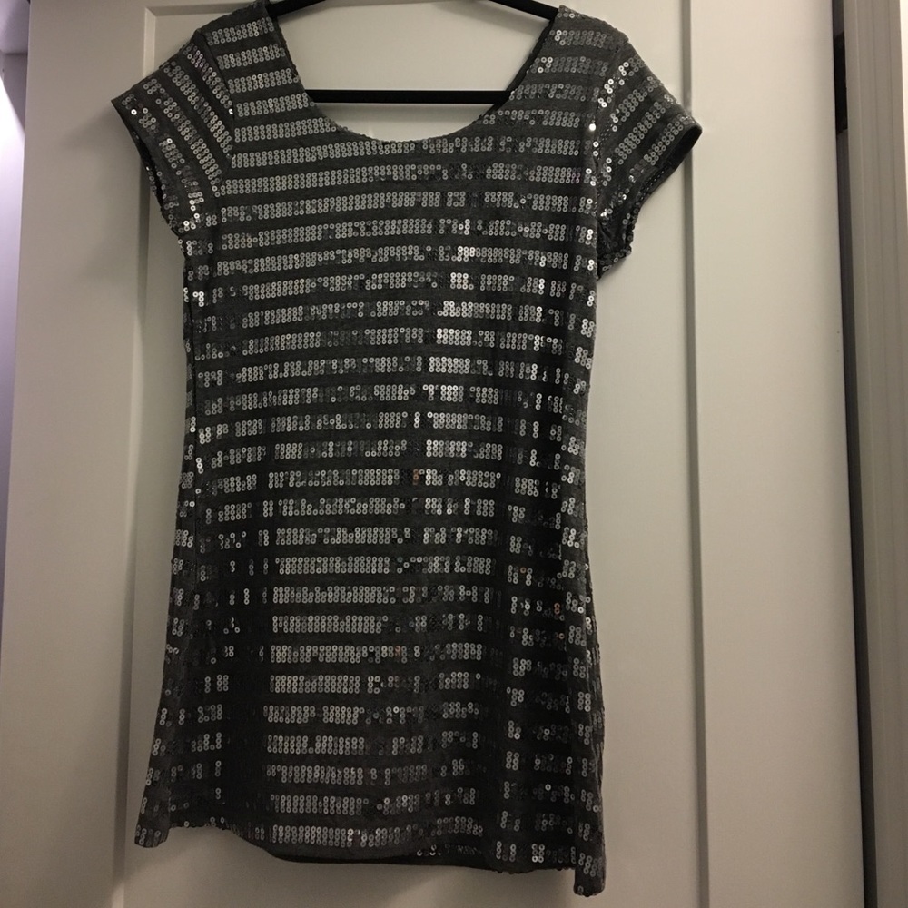 Sparkly mini sequin dress