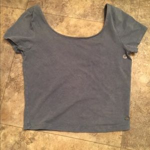 American Eagle blue crop top