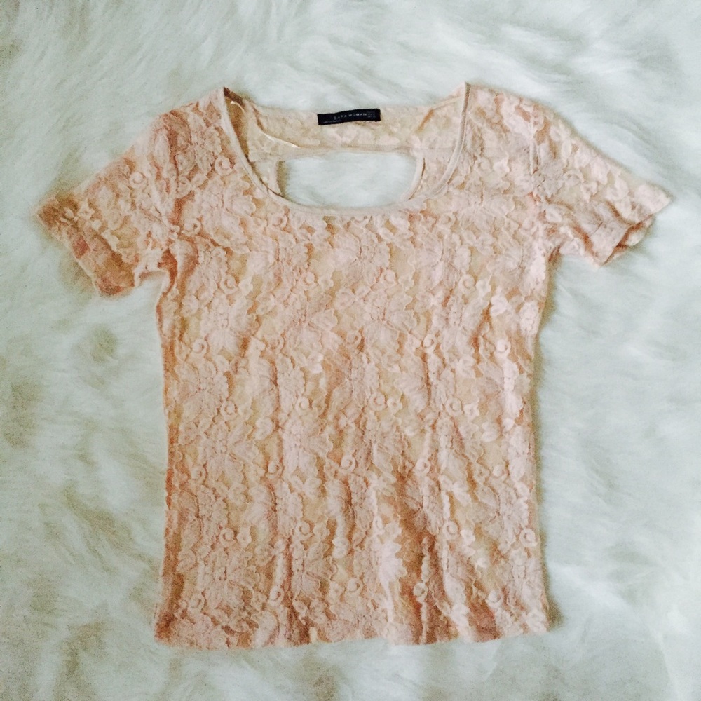 Zara Lace top cutout