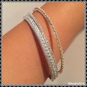 Beautiful Bead Bangle Bracelet Set of 4 ✨