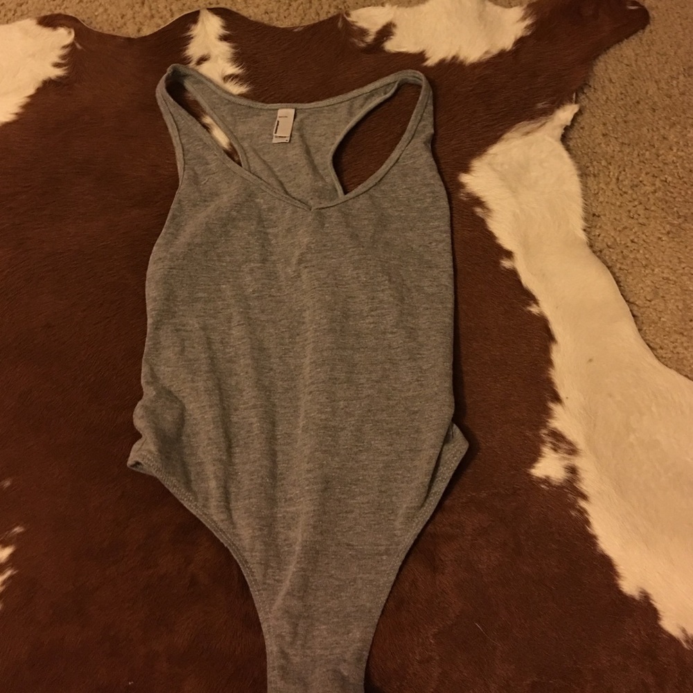 American appeal Gray cotton onesie.