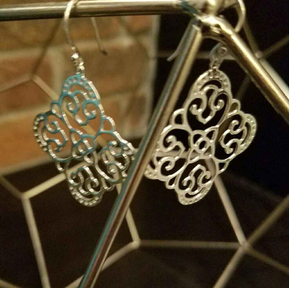 Bold  Dangle Sterling Silver Earrings