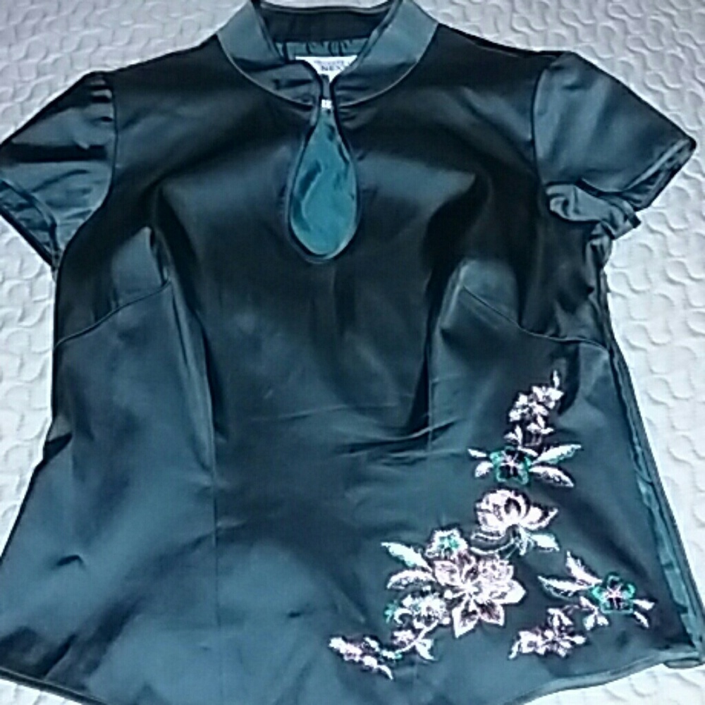Dark green blouse size 10