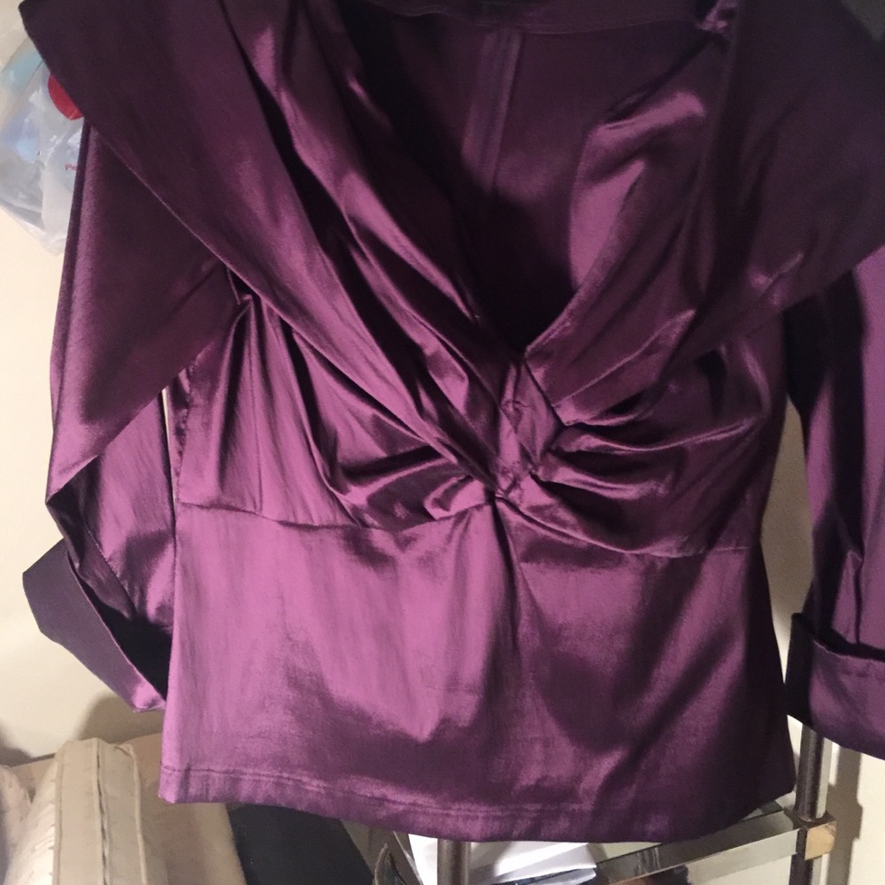 Purple dressy top