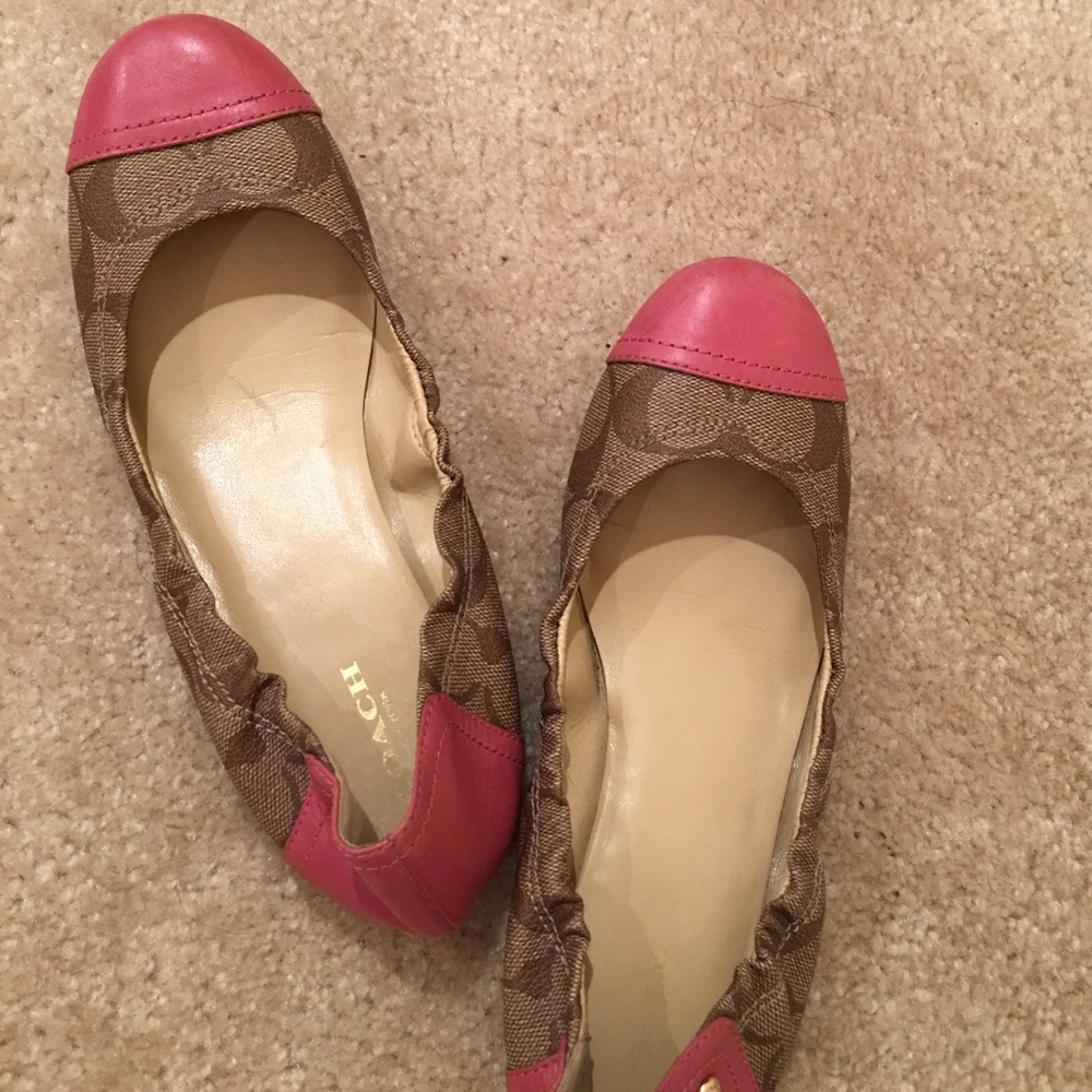 Pink coach shoes