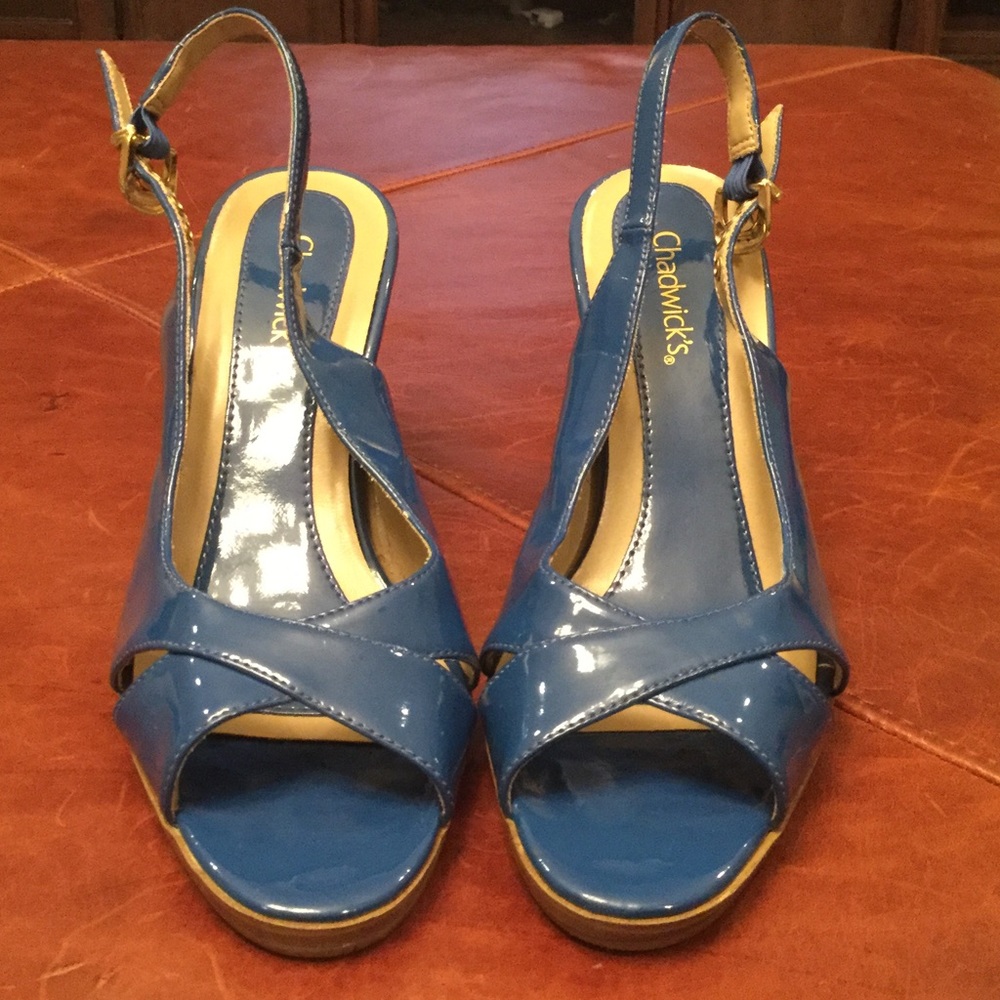 Chadwick blue heels