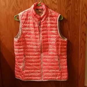 Eddie Bauer womens orange vest medium