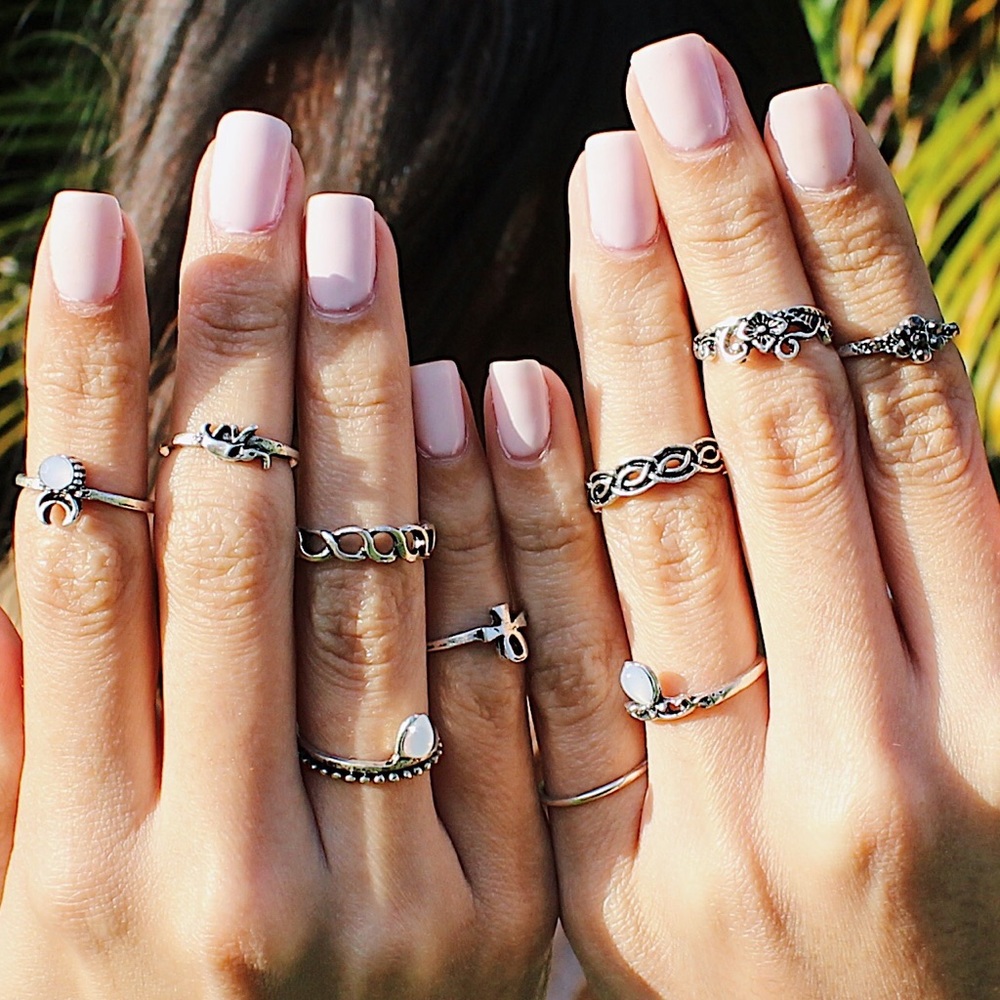 •Gypsy Ten Piece Ring Set• - Picture 3 of 8