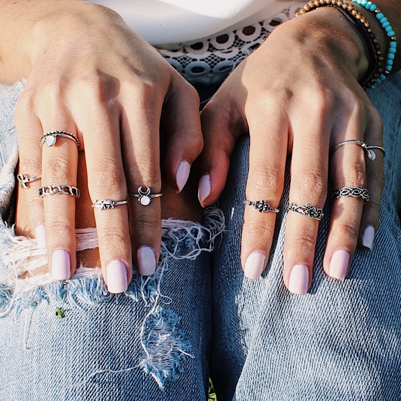 •Gypsy Ten Piece Ring Set• - Picture 2 of 8