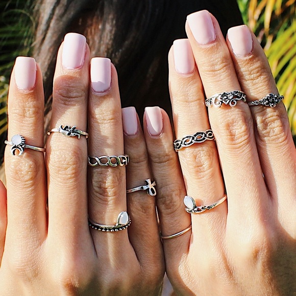 •Gypsy Ten Piece Ring Set• - Picture 3 of 8