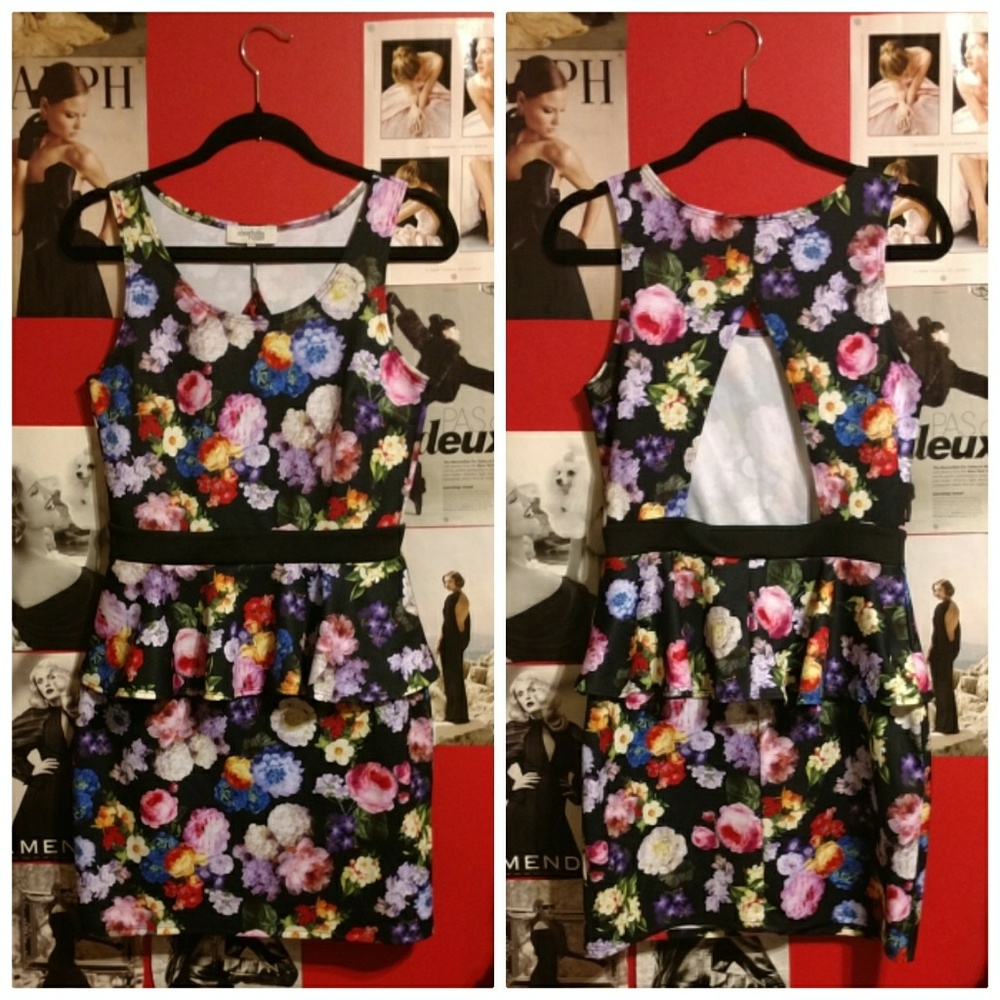 Charlotte Russe Bold Floral Minidress
