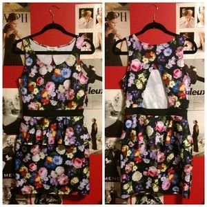 Charlotte Russe Bold Floral Minidress