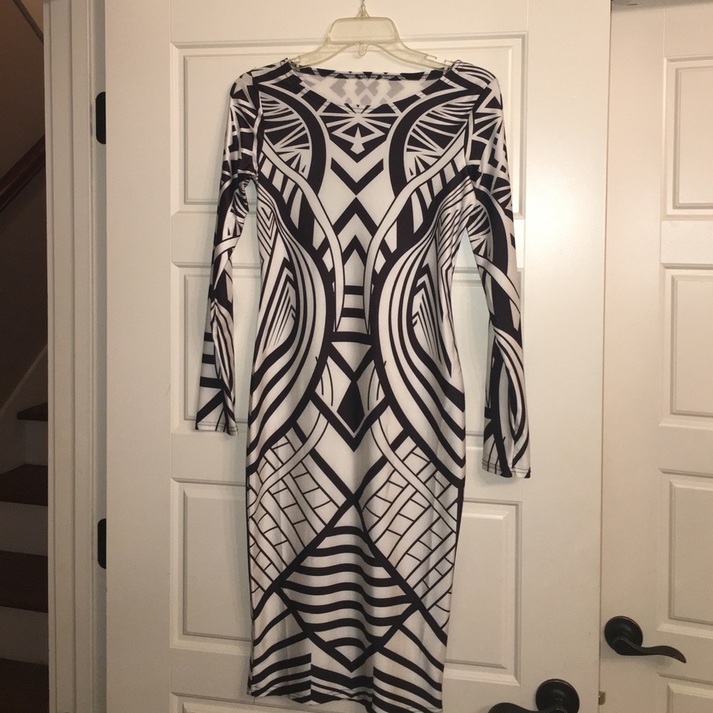 Black and white dress