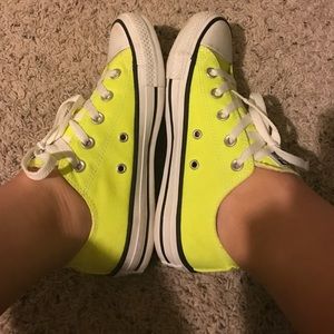 Neon Yellow Converse