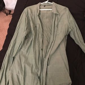 H&M Turquoise Button Up Shirt