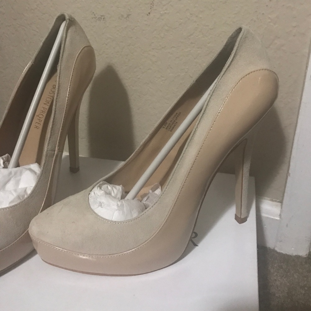 Boston proper nude pumps 9.5