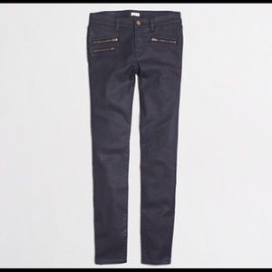 JCREW Skinny Jean in Coated Denim Sz 29