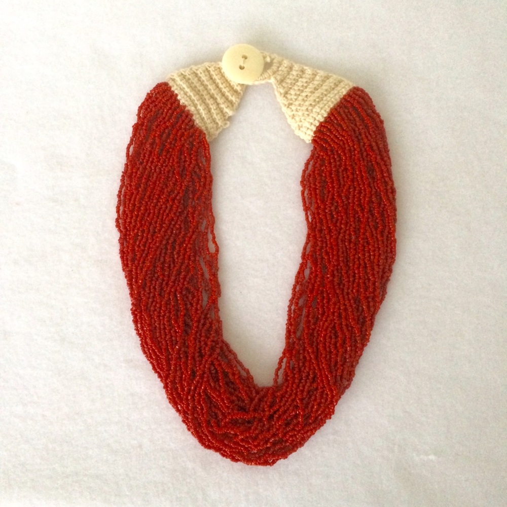 Vintage Tribal Beaded Necklace