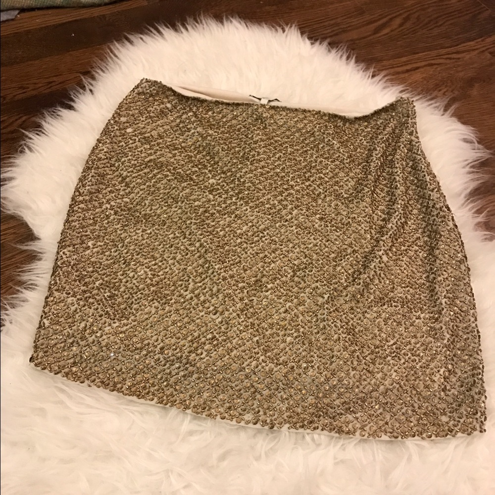 Joie gold sequin mini skirt, Small