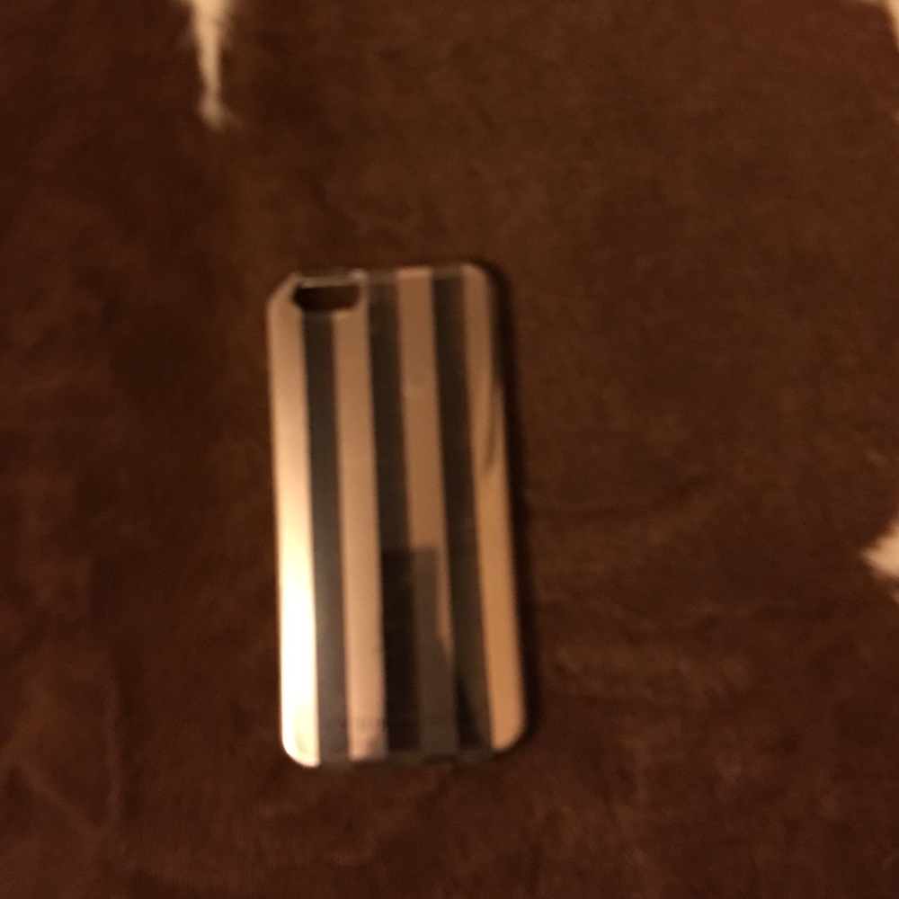 Victoria's Secret clear and gold rubber case