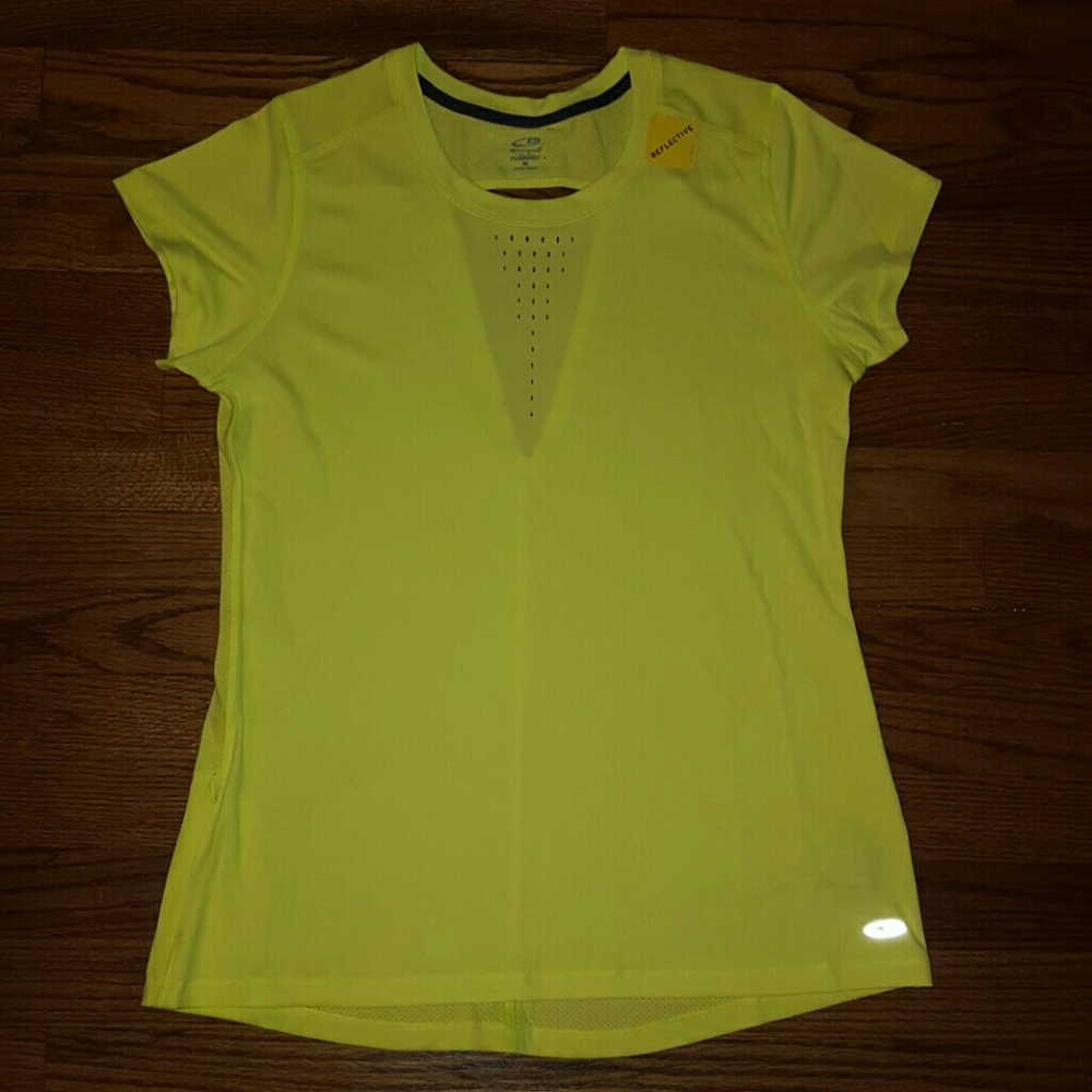 Neon Yellow Champion T Shirt