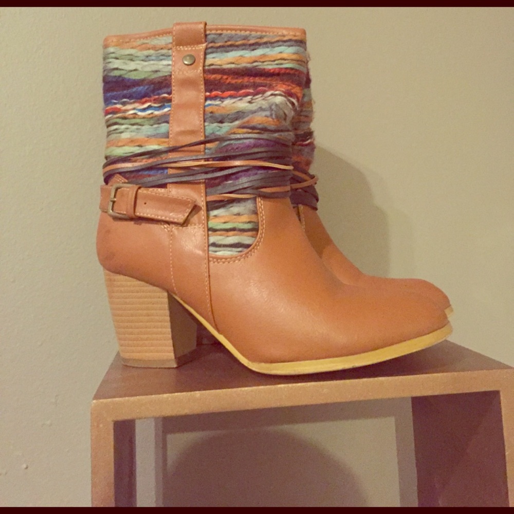 Chunky heeled boots