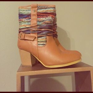Chunky heeled boots