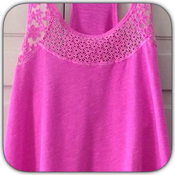 NWT Purple Crochet Racer Back Tank - Picture 4 of 4