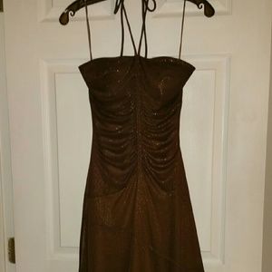 Le Chateau Strapless Dress w/optional tie