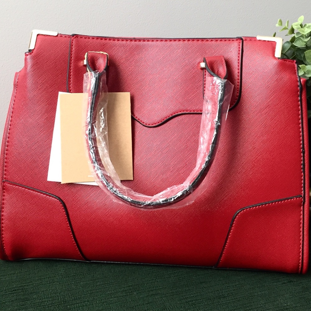 NWT Vegan Leather Satchel Handbag