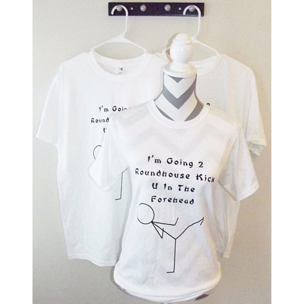Unisex Roundhouse Kick T-shirt *Small & Med*