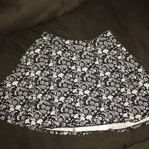 f21 floral skater skirt