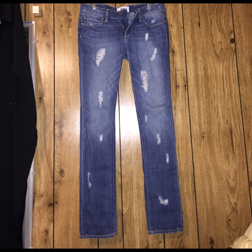 distressed skinny jeans