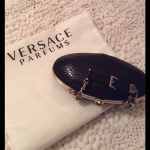 💋VERSACE Profumi💋 rare vintage snakeskin clutch
