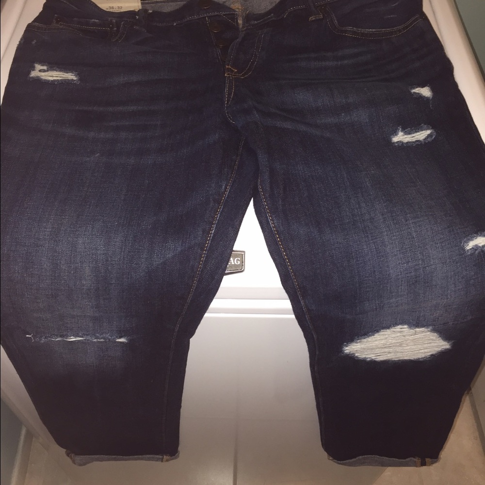 Abercrombie and Fitch Slim Fit Ripped Jeans