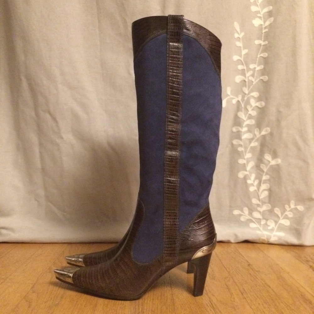 J. Vincent Western Style Knee High Boot