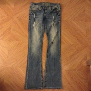 💕wallflower light wash distressed jeans size 5