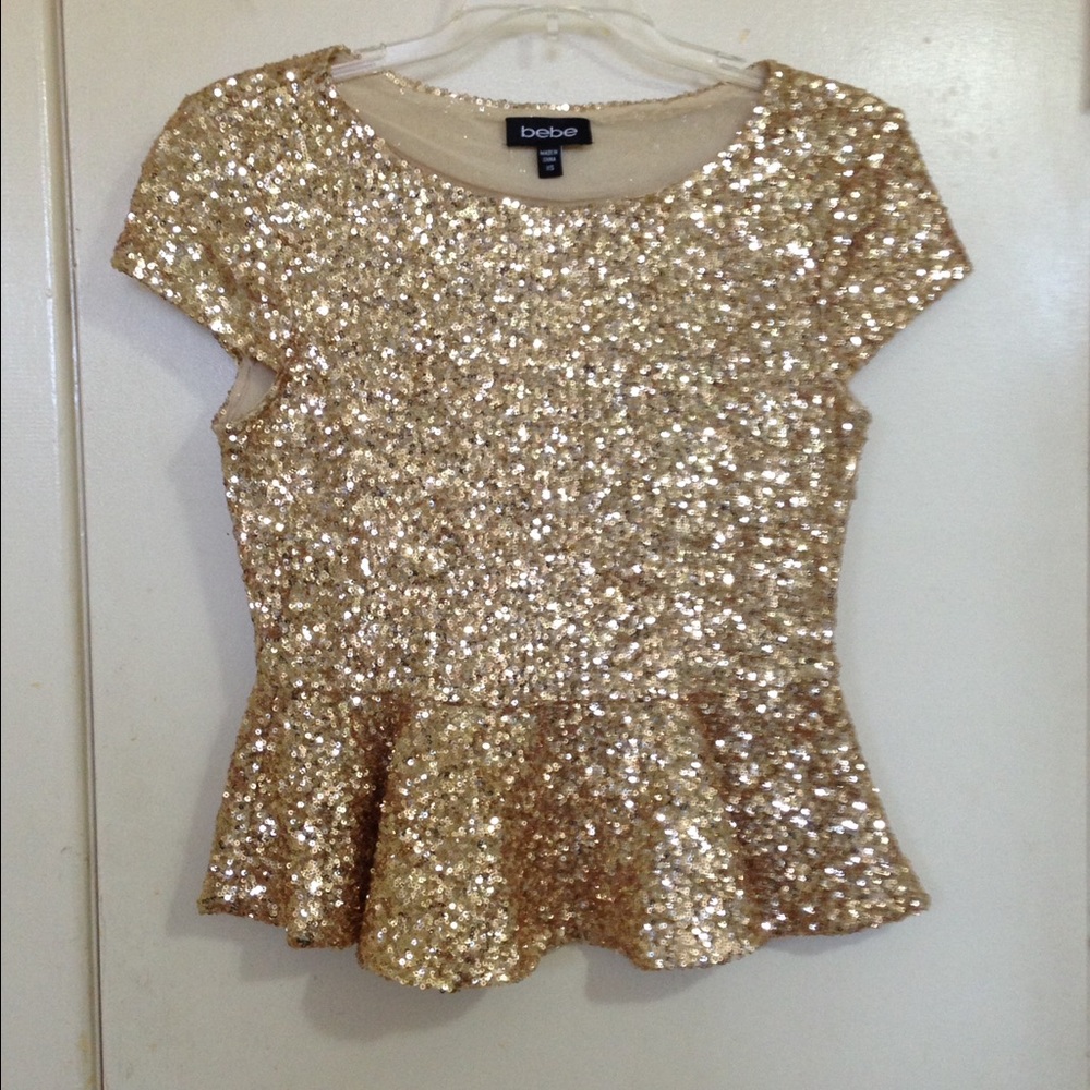 Bebe gold shirt
