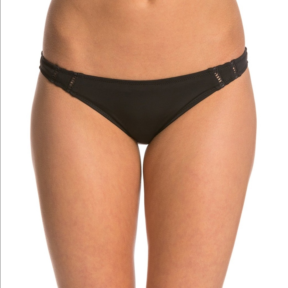 NWT!! Rhythm My Beach Black bikini bottoms