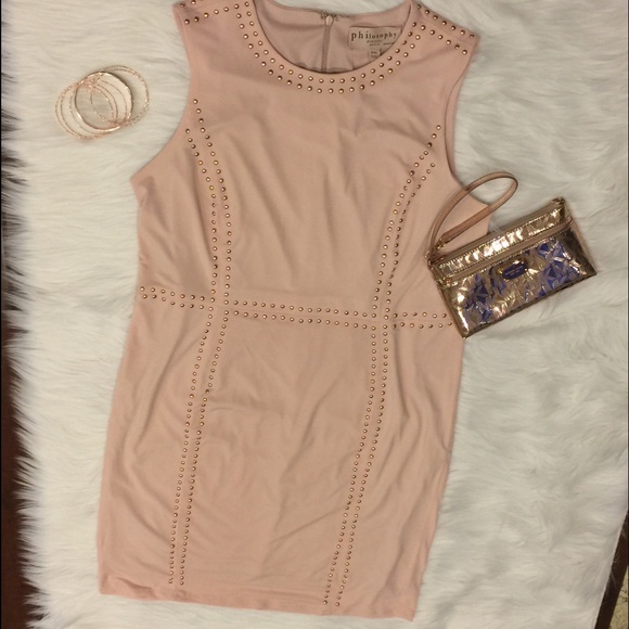 🏵️donated 10/25 NWT Philosophy rose gold pink dress plus size pxl - Picture 2 of 4