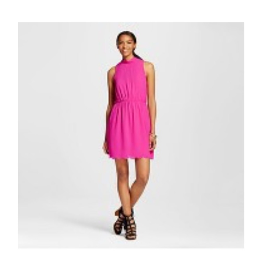 Pink Scalloped Hem Dress BRAND NEW!!