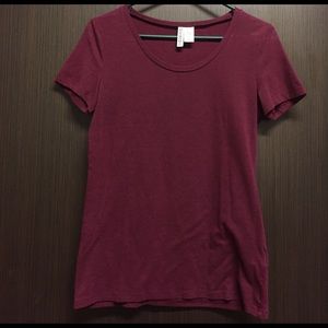 Burgundy t-shirt