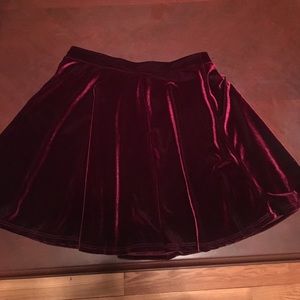 Who doesn't love a velvet skirt?
