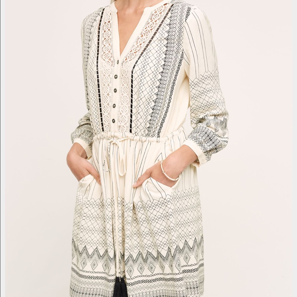 Anthropologie dress and brandy top!