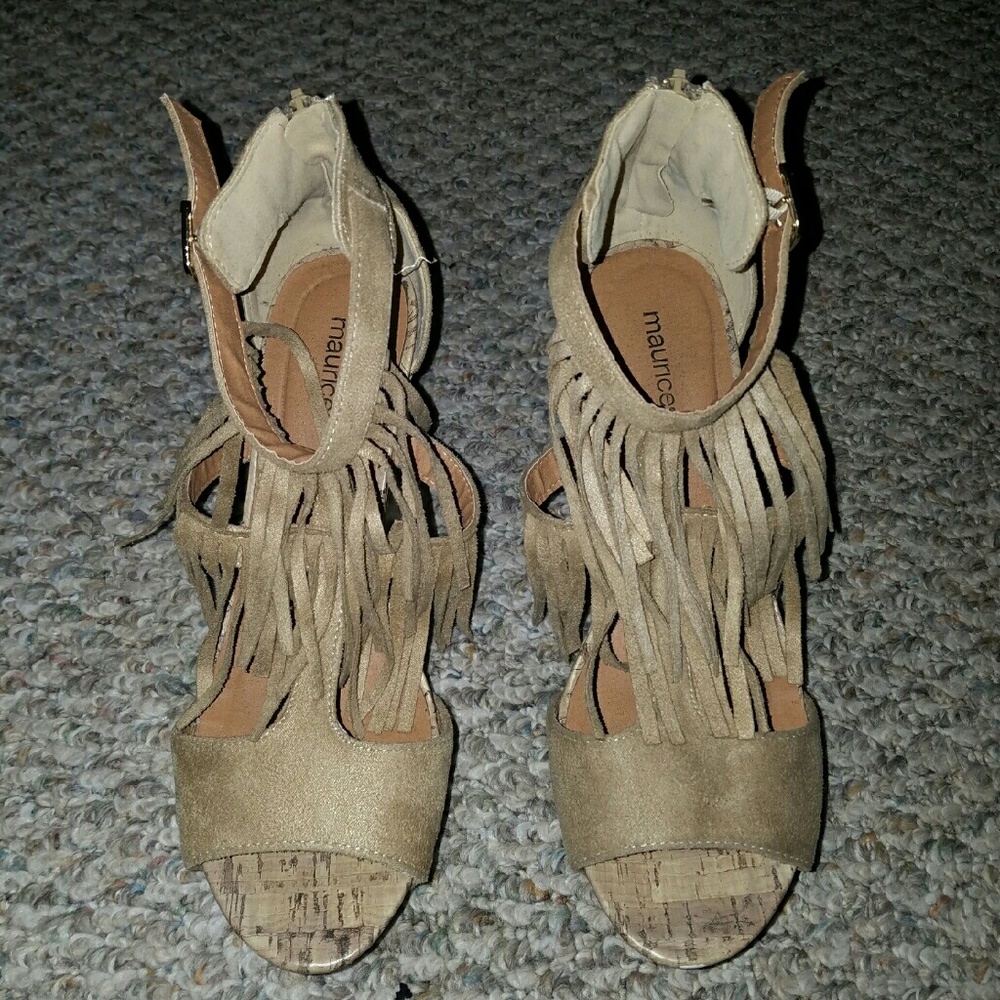 Fring & cork festive Wedge sandals