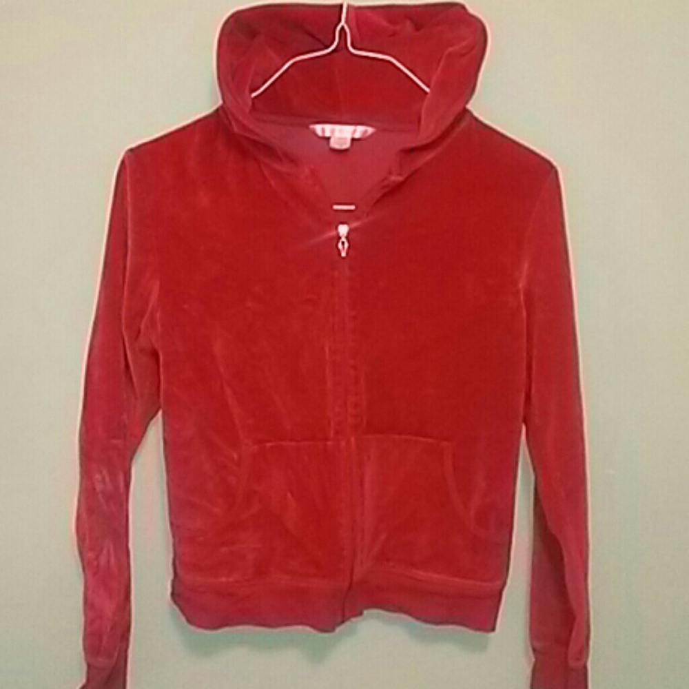 Victorias Secret velour track hoodie xs