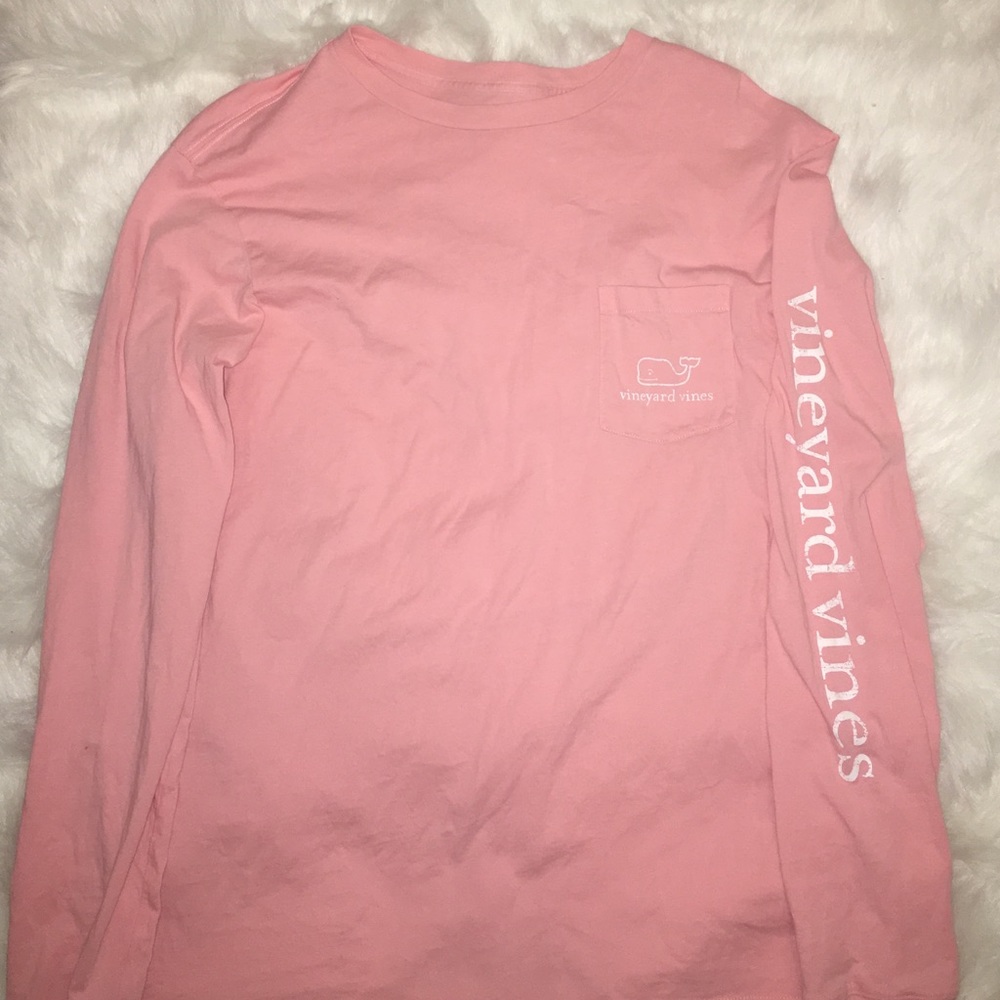 Pink vineyard vines long sleeve t-shirt